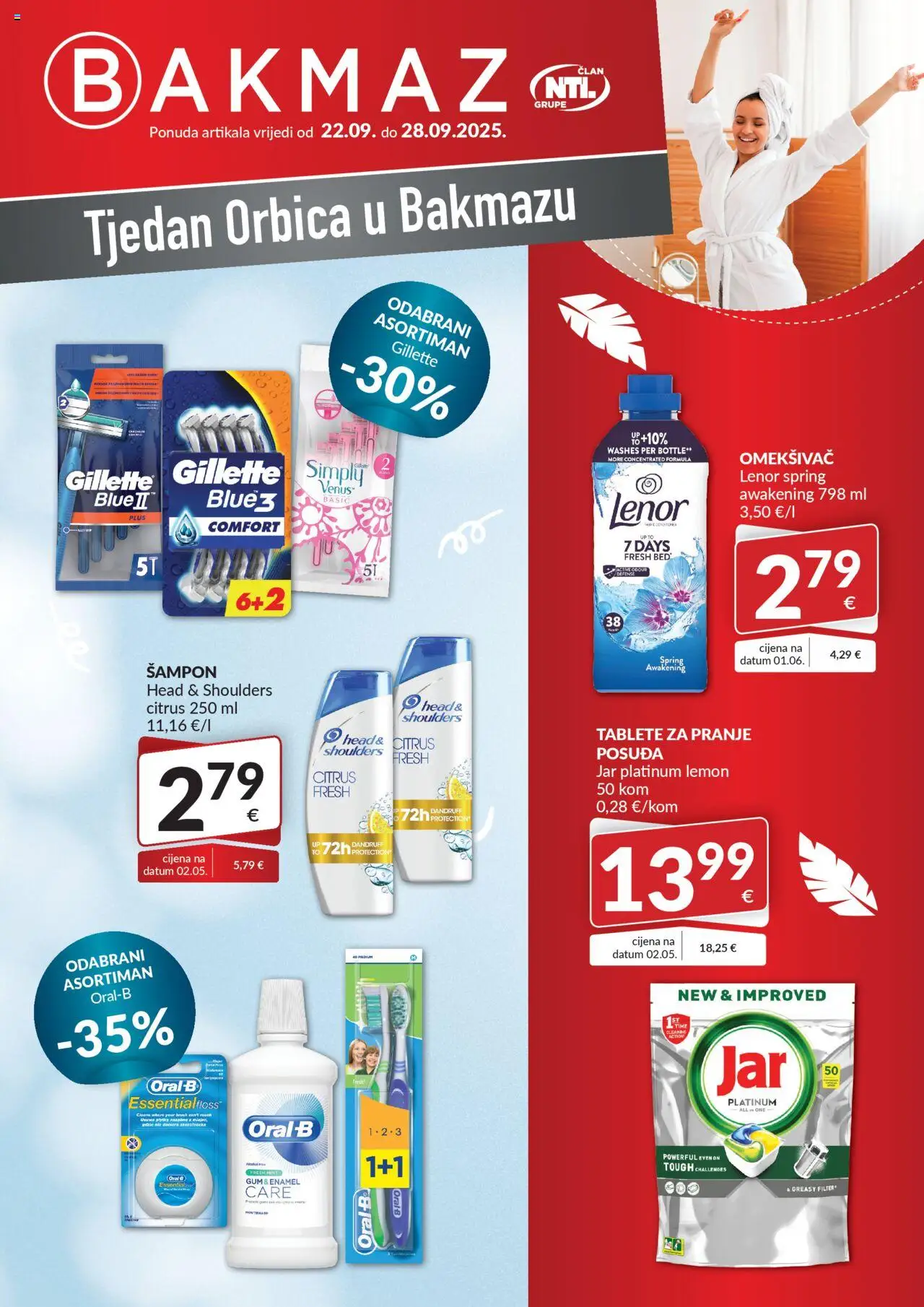 Bakmaz aktualni Tjedan orbica vrijedi od 22.09.2025 - tjedna akcija broj stranice 1
