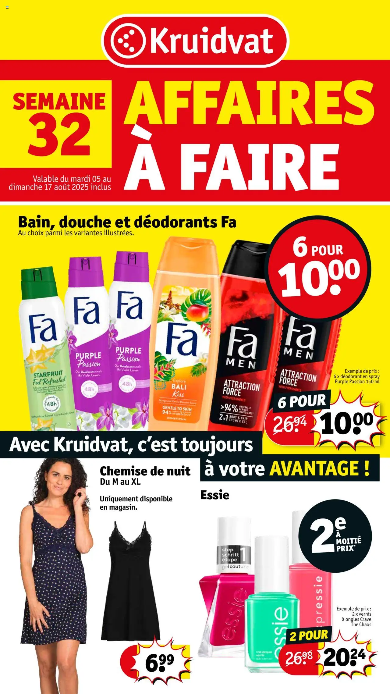 Kruidvat shop Folder de la semaine 32 geldig vanaf 05/08/2025 - Paginanummer 1