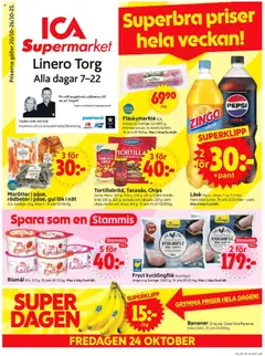 Förhandsgranska reklamblad Lund från butik ICA Supermarket gäller från 20/10/2025