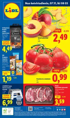 LIDL parduotuvės leidinio Leidinys galiojančio nuo 2025.07.31 peržiūra