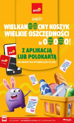 Pogląd gazetki "POLOmarket gazetka - Wielkanocny koszyk, wielkie oszczędności" ze sklepu POLOmarket ważnej od 25.03.2026