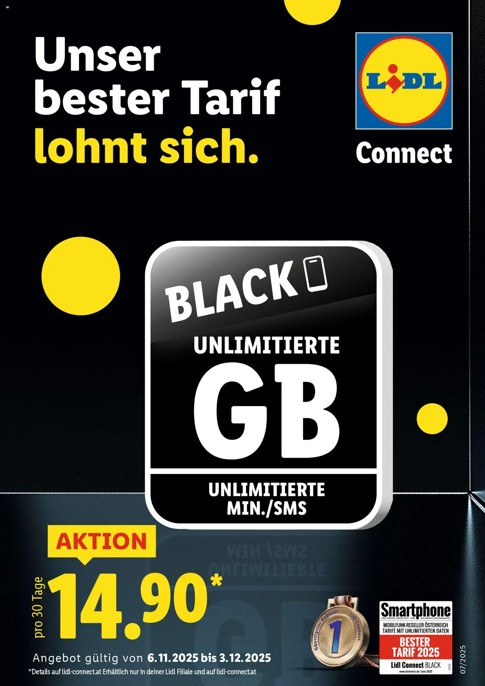 Vorschau der Angebote: Lidl Connect gültig ab 06.11.2025 - Smartphone