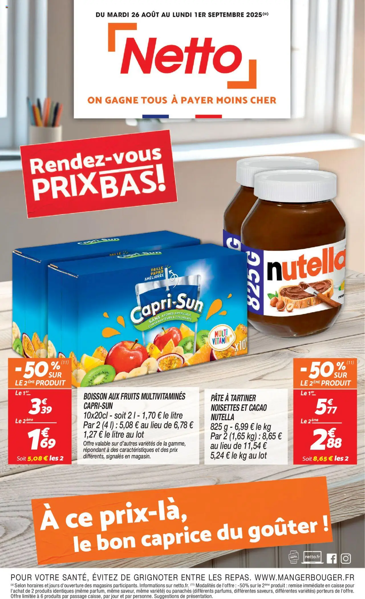 Catalogue de la boutique Netto valable du 26/08/2025 - Page numéro 1
