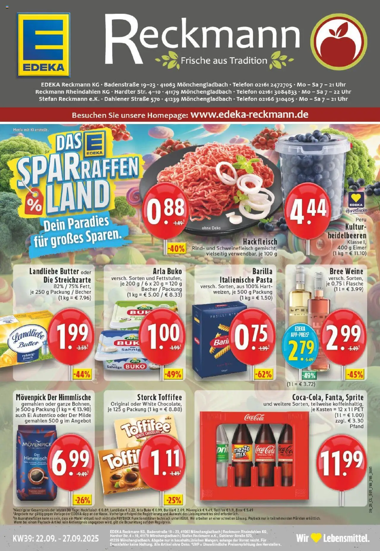 EDEKA Prospekt ab 21.09.2025 - Prospekt Mönchengladbach-Rheydt Online