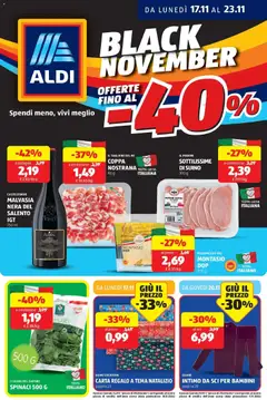 Anteprima dell'opuscolo Black November dal negozio Aldi valido da 16/11/2025