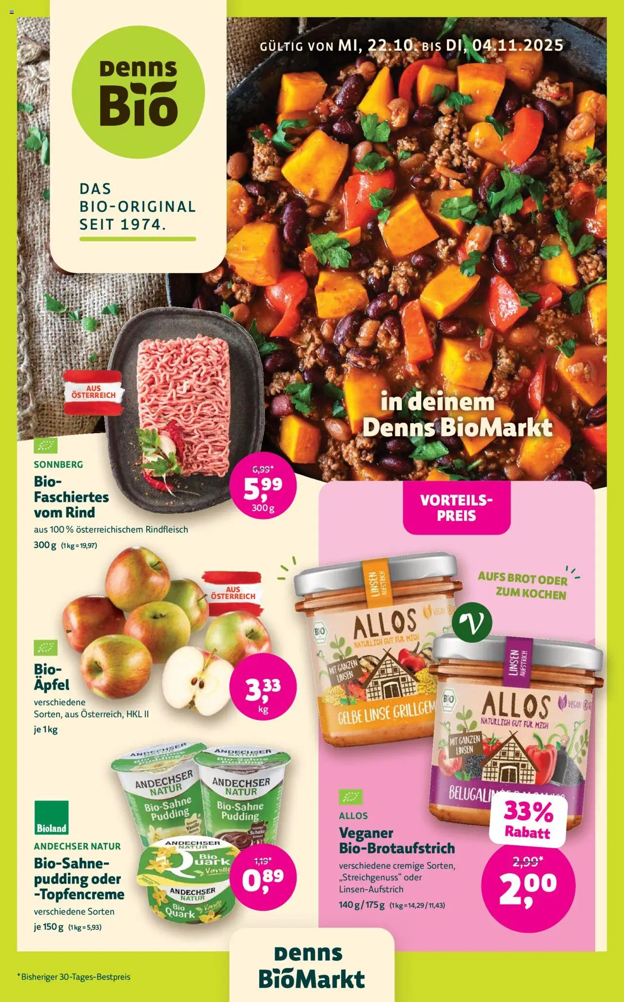  Denns BioMarkt Angebote ab (22.10.2025 - 04.11.2025) - Seite 1