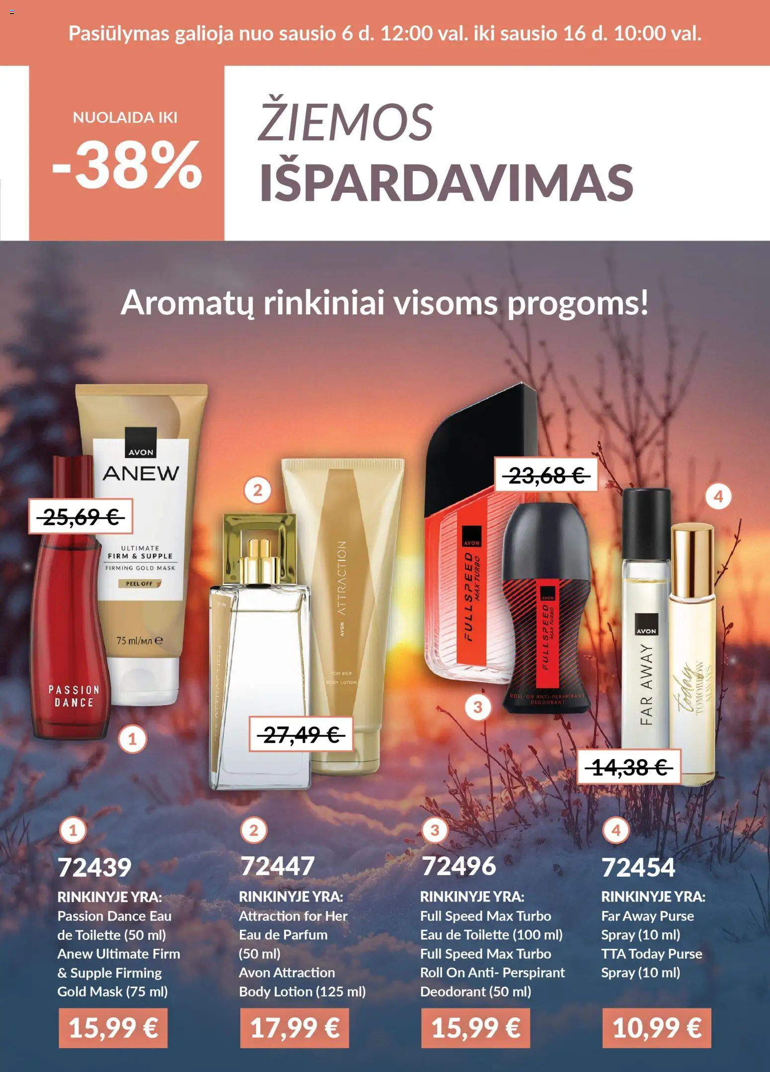 AVON parduotuvės leidinio Leidinys - Žiemos išpardavimas galiojančio nuo 2026.01.06 peržiūra