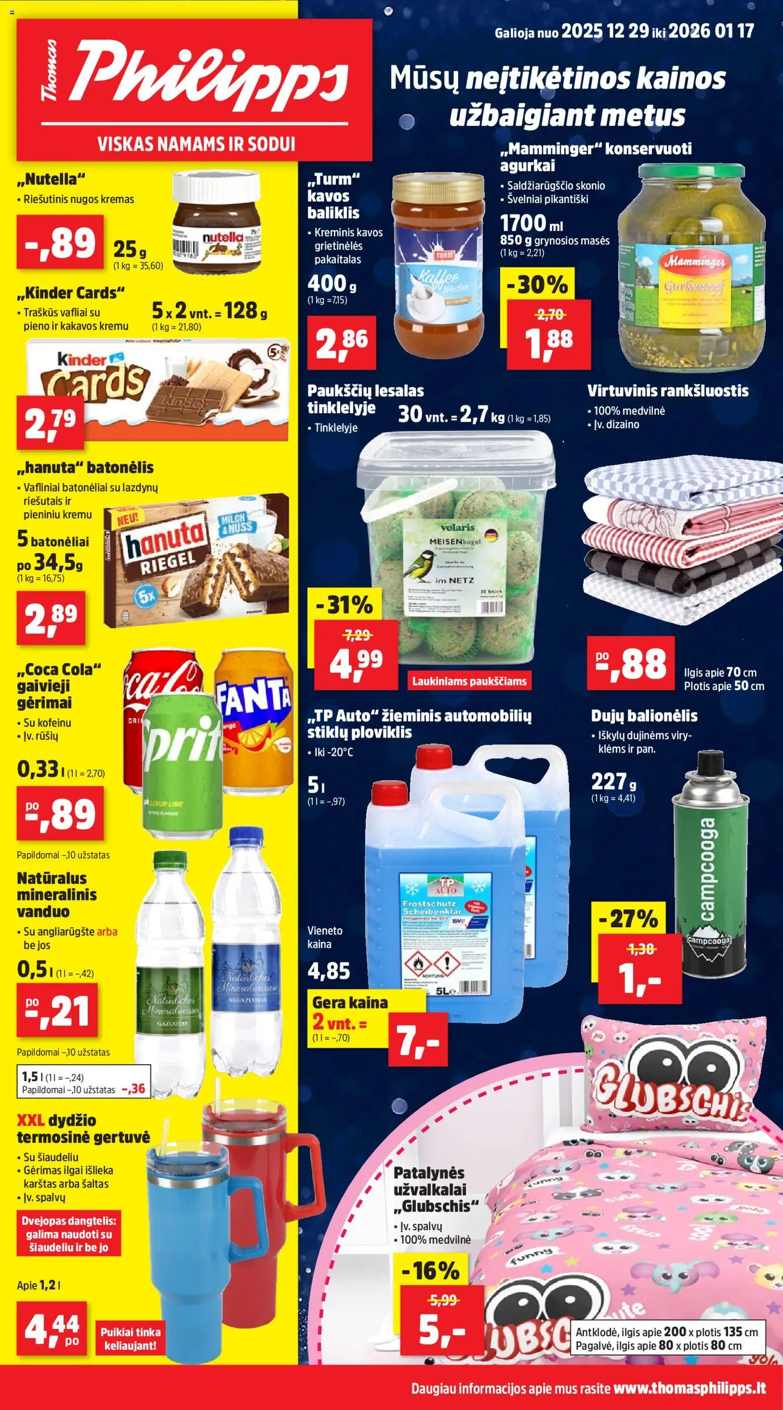 Thomas Philipps parduotuvės leidinio Leidinys galiojančio nuo 2025.12.29 peržiūra