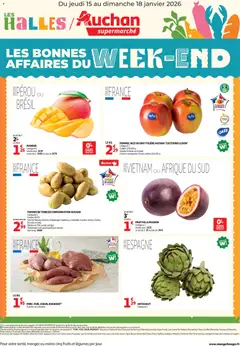 Prévisualisation de Les bons plans du week-end dans votre super ! du magasin Auchan formulaire valide 15/01/2026