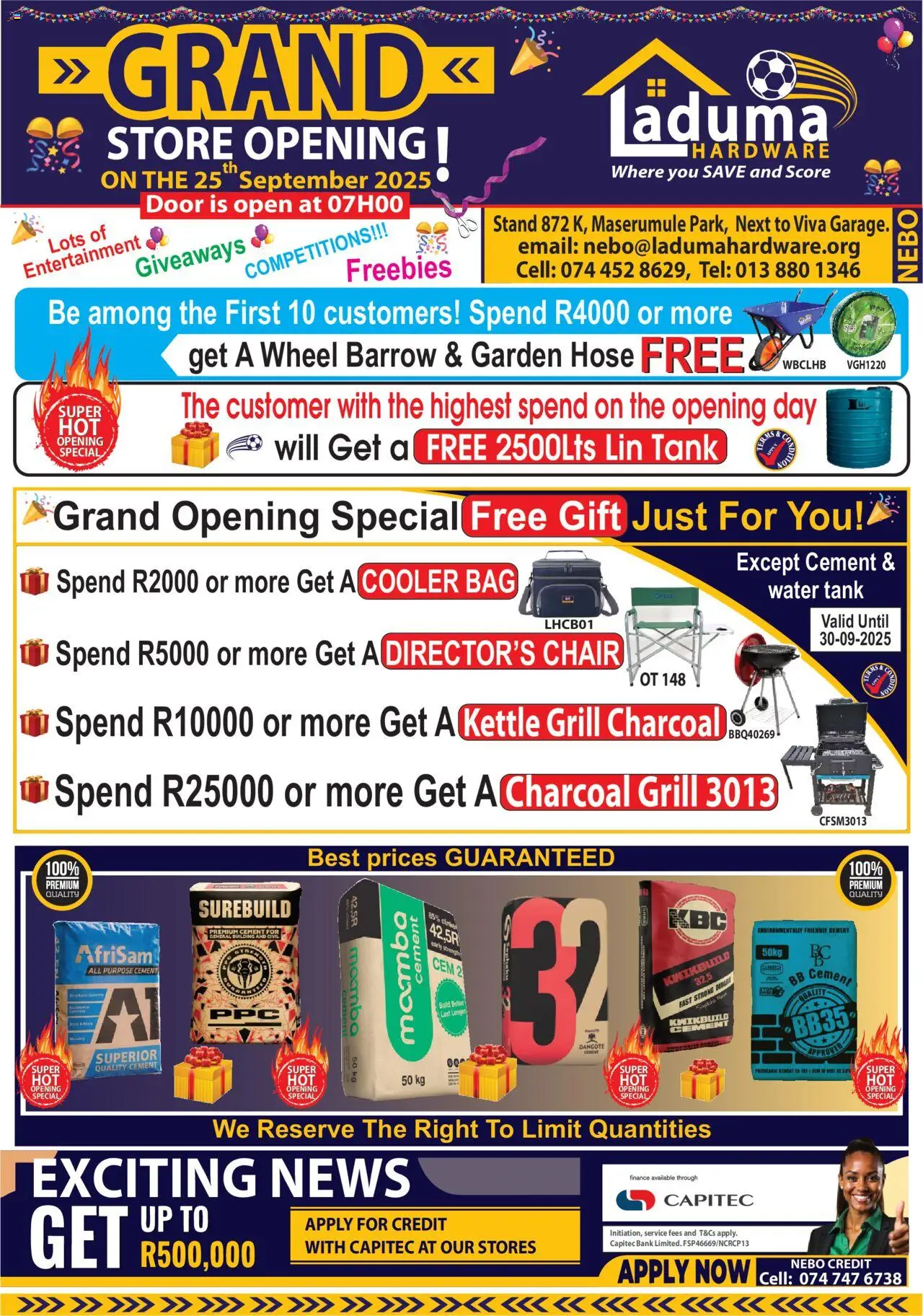 Preview of Laduma Hardware flyer valid from 25/09/2025