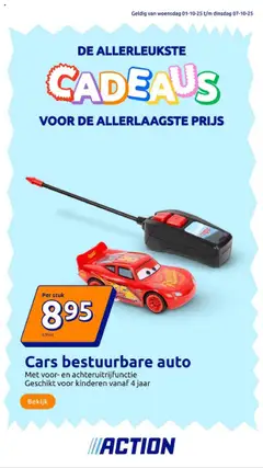 Voorbeeld van Action Presents van winkel Action geldig vanaf 01/10/2025