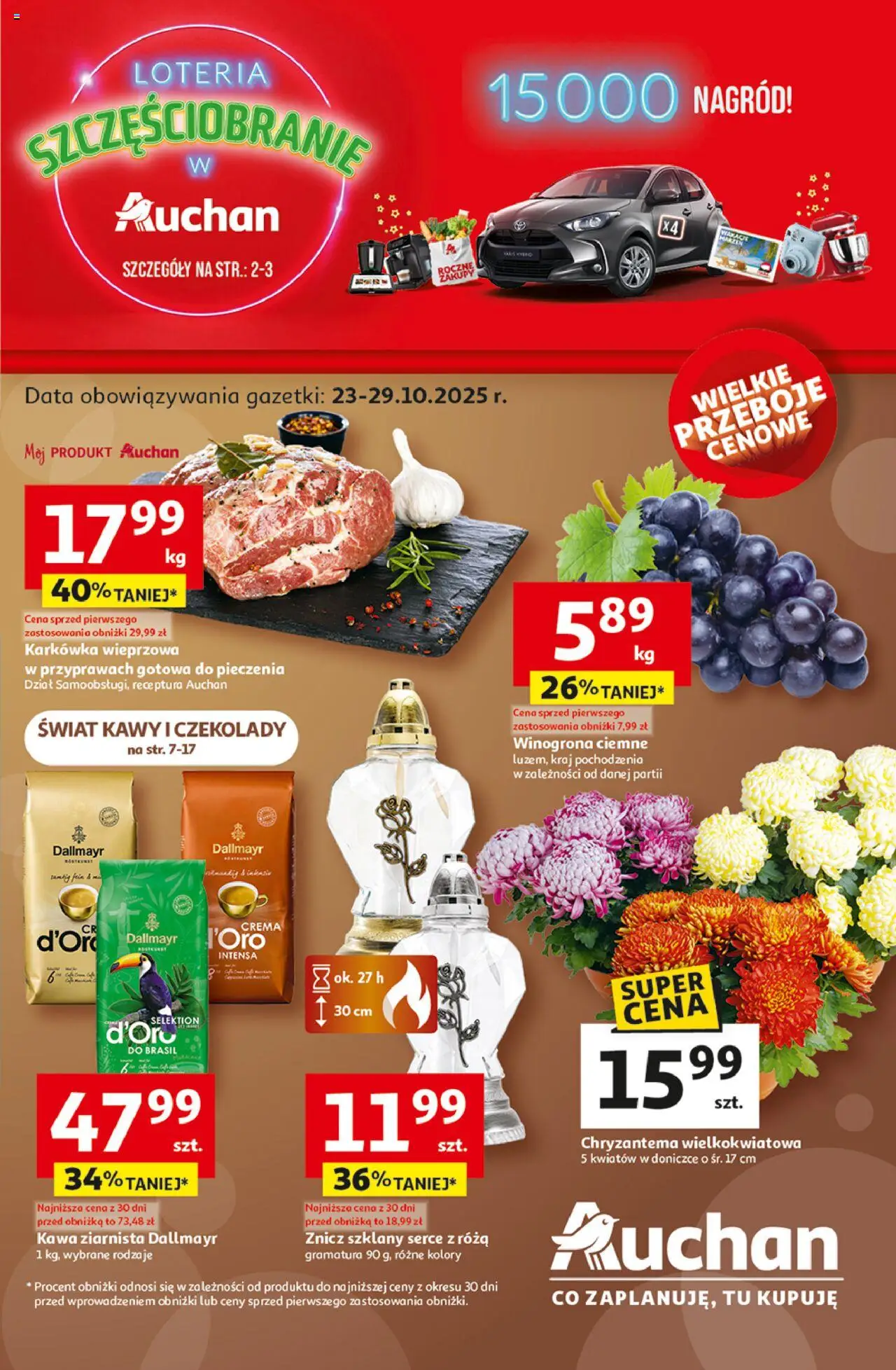 Auchan Wielkie przeboje cenowe Hipermarket od 23.10.2025 - Nowa Gazetka - Numer strony 1