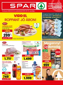Spar - Akciós újság Spar megtekintése, amely érvényes 2025.09.04.-től