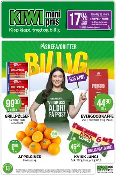 Forhåndsvis Kiwi kundeavis fra butikk Kiwi gyldig fra 23/03/2026