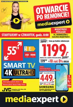 Pogląd gazetki "Otwarcie po remoncie - Międzyrzec Podlaski, ul. Nadbrzeżna 2" ze sklepu Mediaexpert ważnej od 31.07.2025