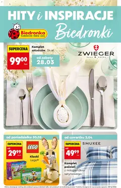 Pogląd gazetki "Biedronka gazetka - Hity i inspiracje" ze sklepu Biedronka ważnej od 28.03.2026