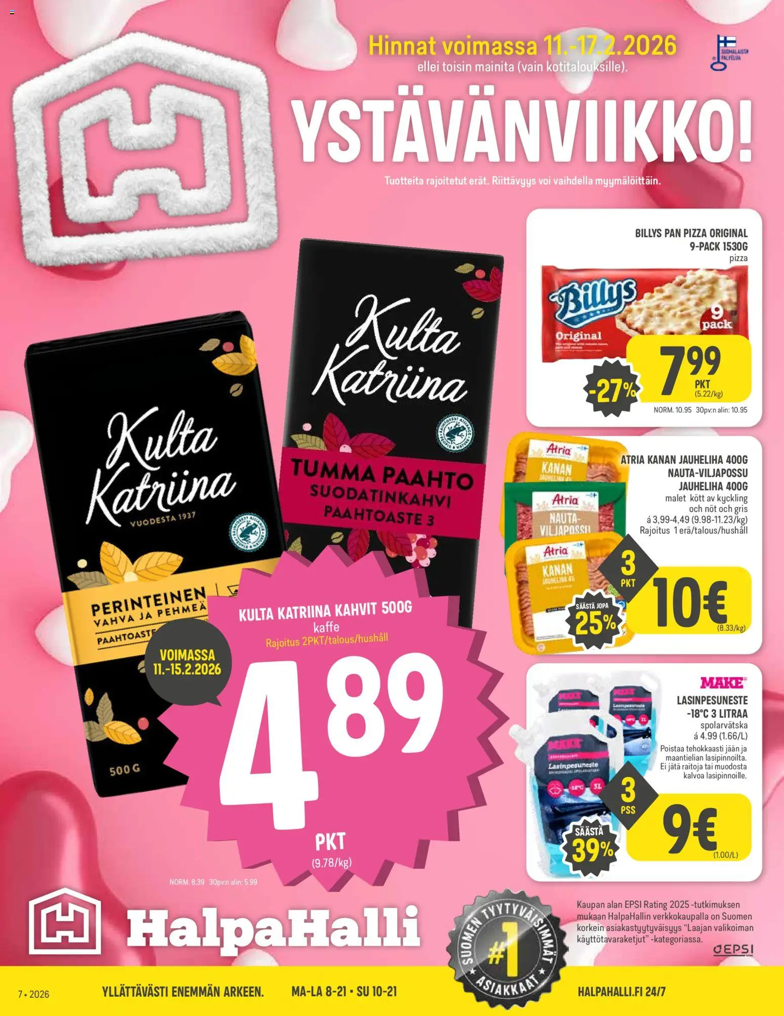 Kaupan Halpa Halli Tarjoukset esikatselu, voimassa 11/02/2026