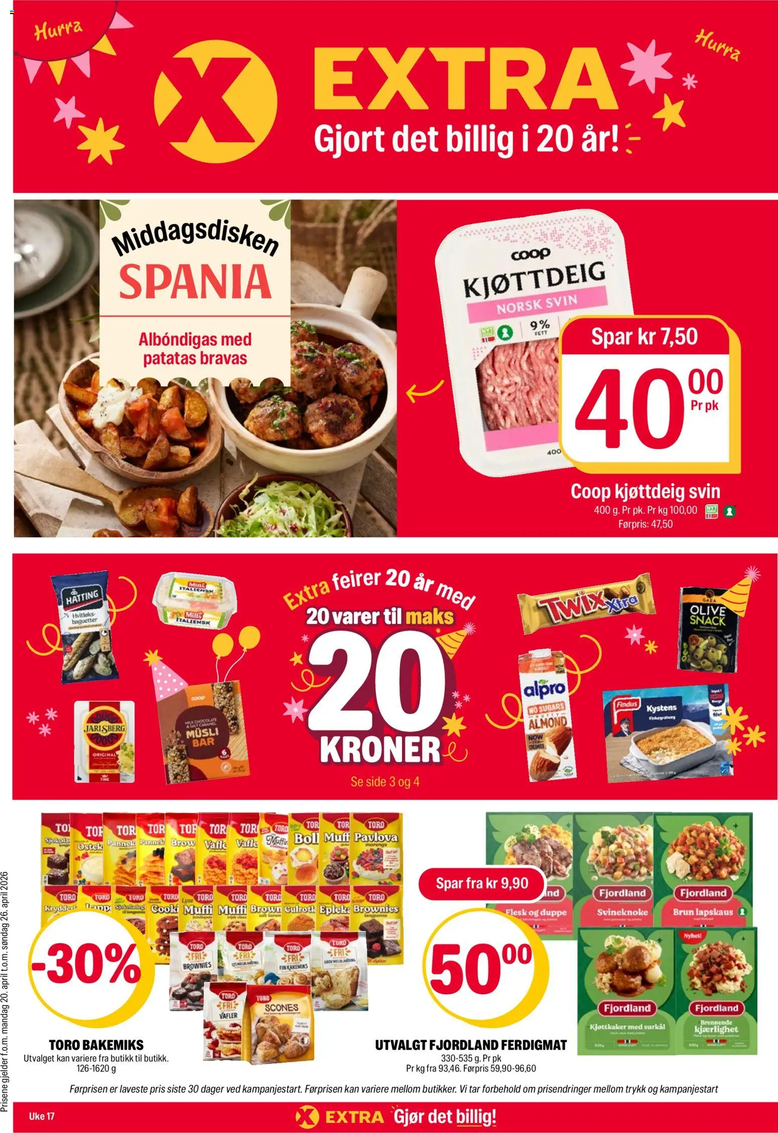 Forhåndsvis Coop Extra kundeavis fra butikk Coop Extra gyldig fra 20/04/2026