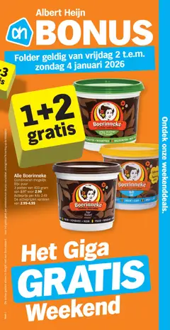 Voorbeeld van Bonus week van winkel Albert Heijn geldig vanaf 02/01/2026