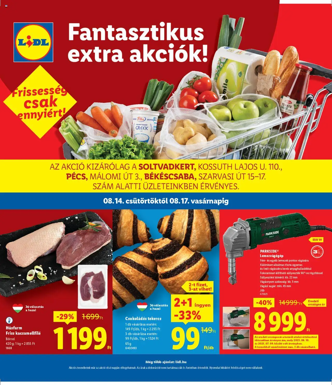 Lidl aktuális szórólap, érvényes 2025.08.14.-től - 1 oldal