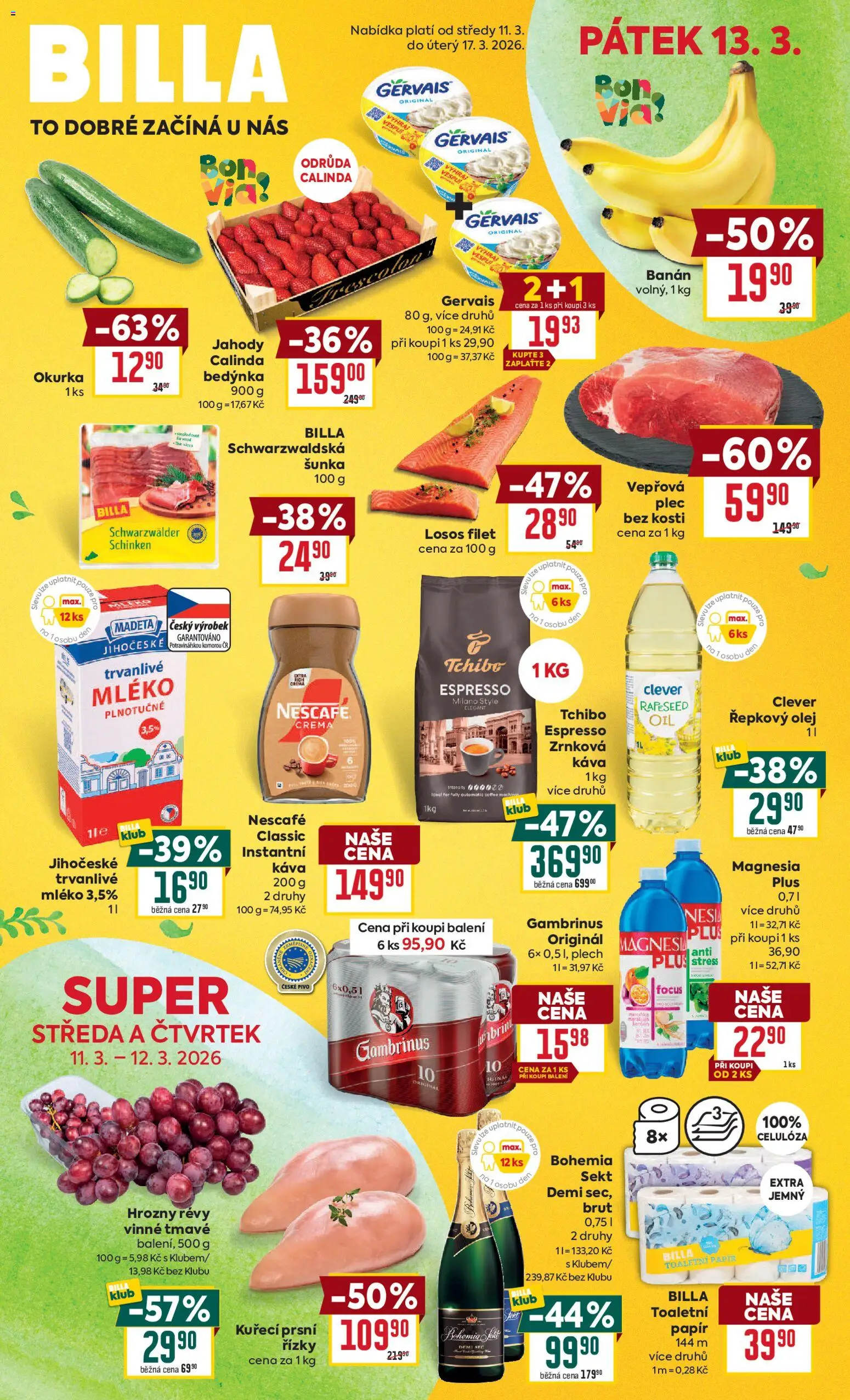 Náhled nabídky: Billa Billa Malý leták platný od 11.03.2026