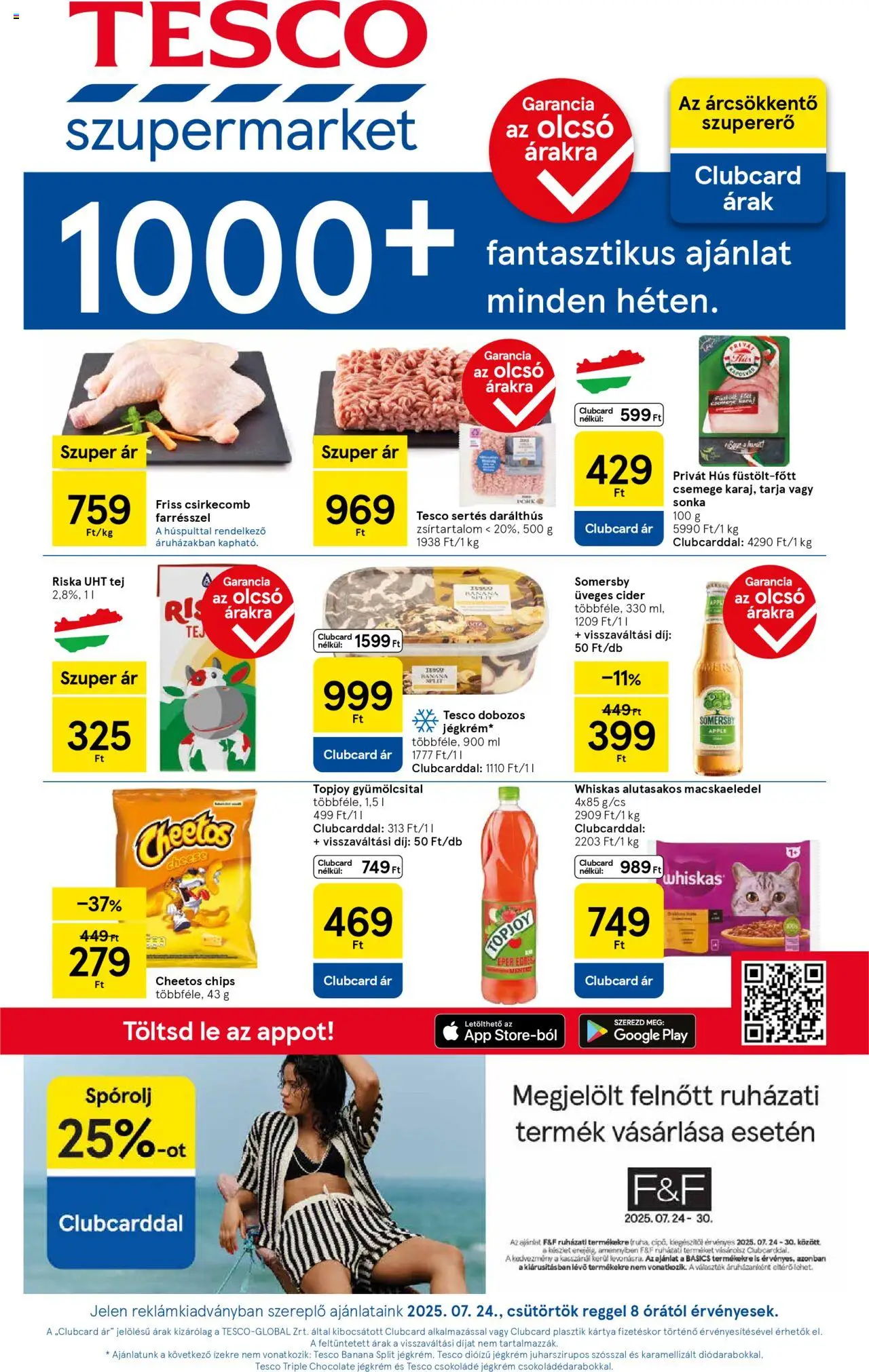 Tesco aktuális szórólap, érvényes 2025.07.24.-től - 1 oldal