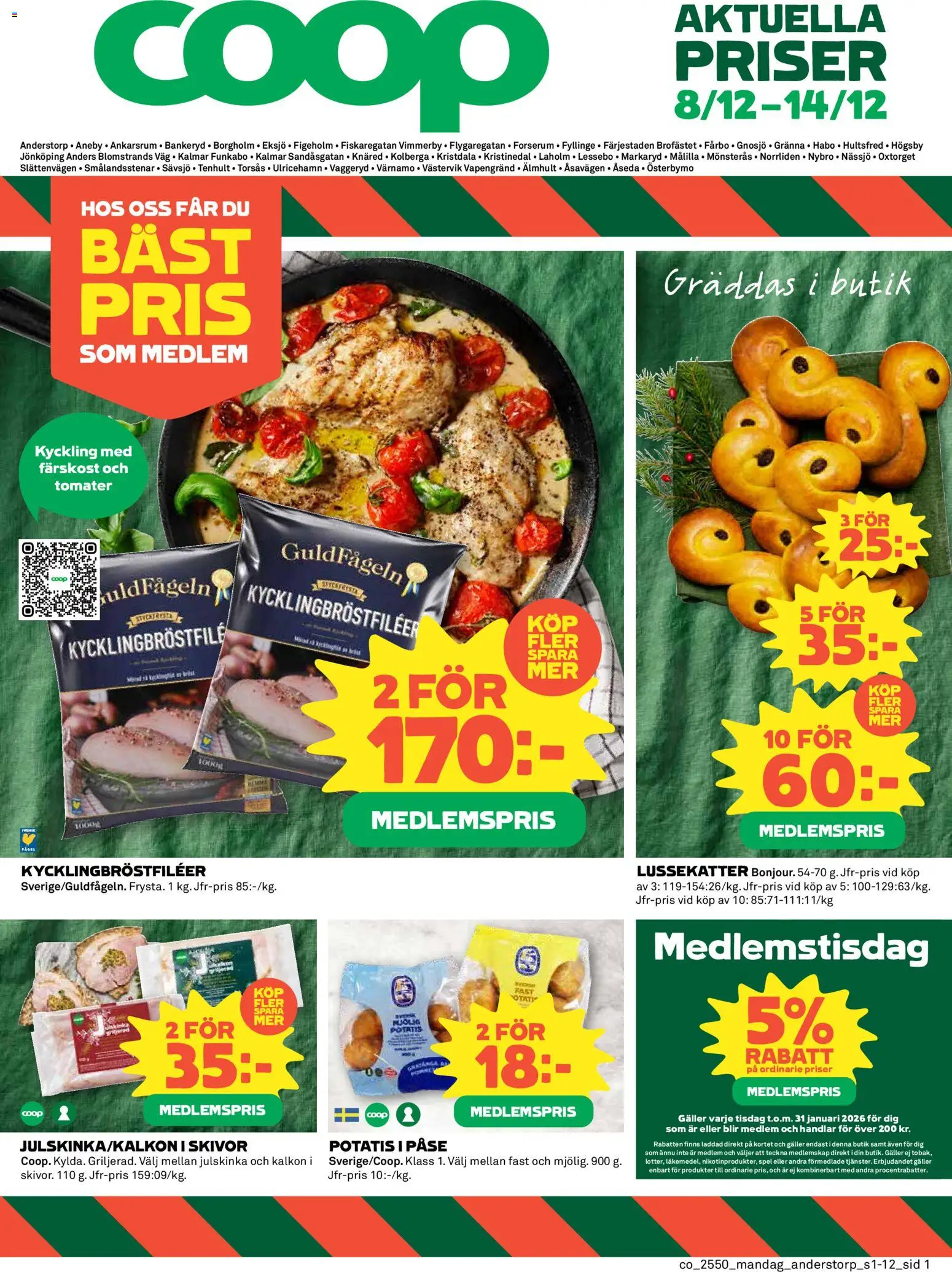 Förhandsgranska reklamblad Knäred från butik Coop gäller från 08/12/2025