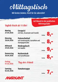 Vorschau von dem Prospekt des Geschäftes Markant, gültig ab dem 27.04.2026