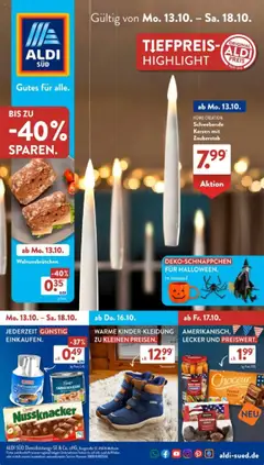 Vorschau von dem Prospekt des Geschäftes Aldi Süd, gültig ab dem 13.10.2025