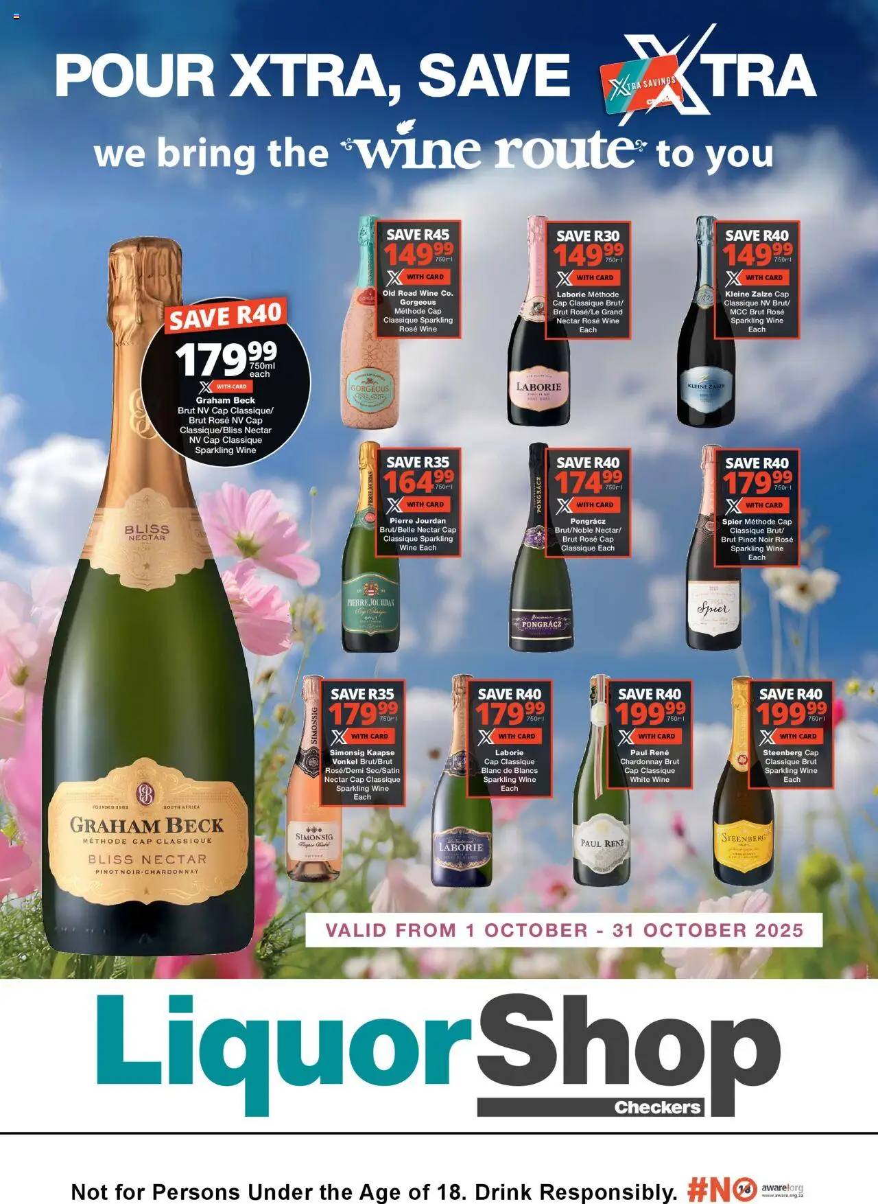 Checkers LiquorShop October Wine Promotion 01/10 - 31/10/2025 >> Catalogue