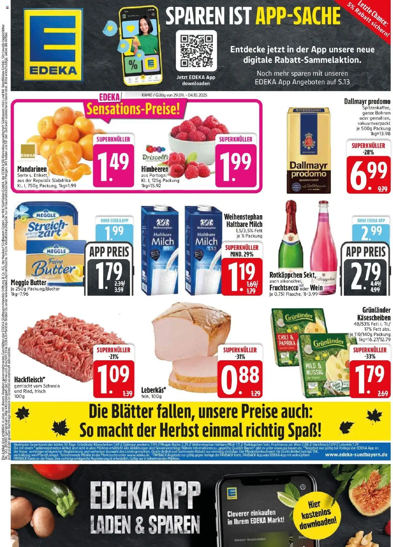 EDEKA Prospekt ab 28.09.2025 - Prospekt Bad Füssing Online
