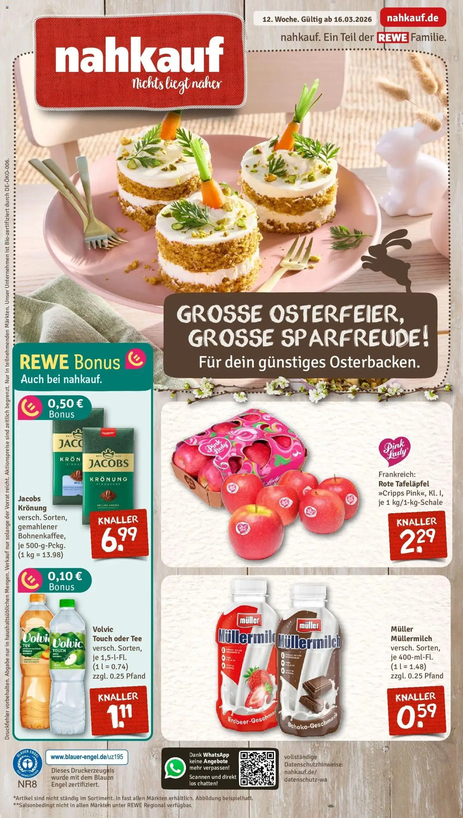 Vorschau von dem Prospekt des Geschäftes Rewe, gültig ab dem 15.03.2026