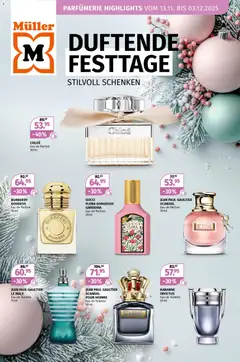 Vorschau des Merkblatts Aktionen Duftende Festtage vom Shop Müller gültig von 13.11.2025 bis 03.12.2025