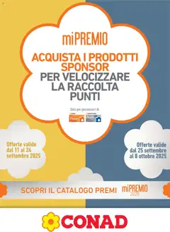 Anteprima dell'opuscolo Volantino Mi Premio Piemonte dal negozio Conad valido da 11/09/2025