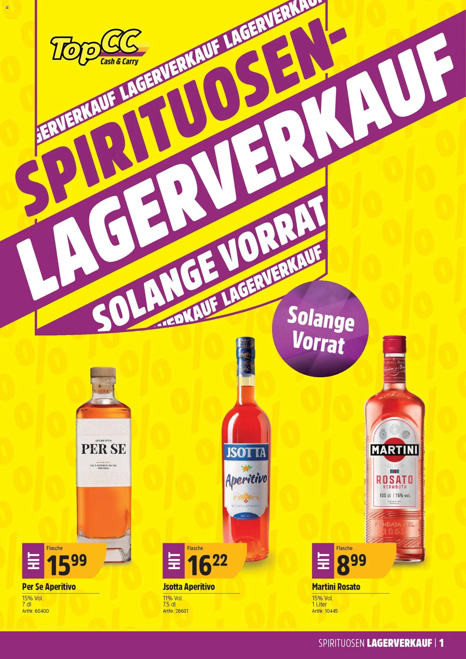 Vorschau des Merkblatts Aktionen Spirituosen vom Shop TopCC gültig von 26.01.2026 bis 