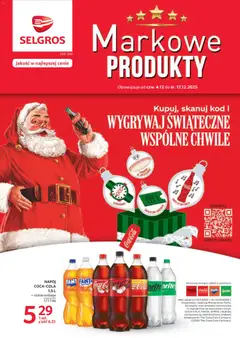 Pogląd gazetki "Markowe produkty" ze sklepu Selgros cash&carry ważnej od 04.12.2025