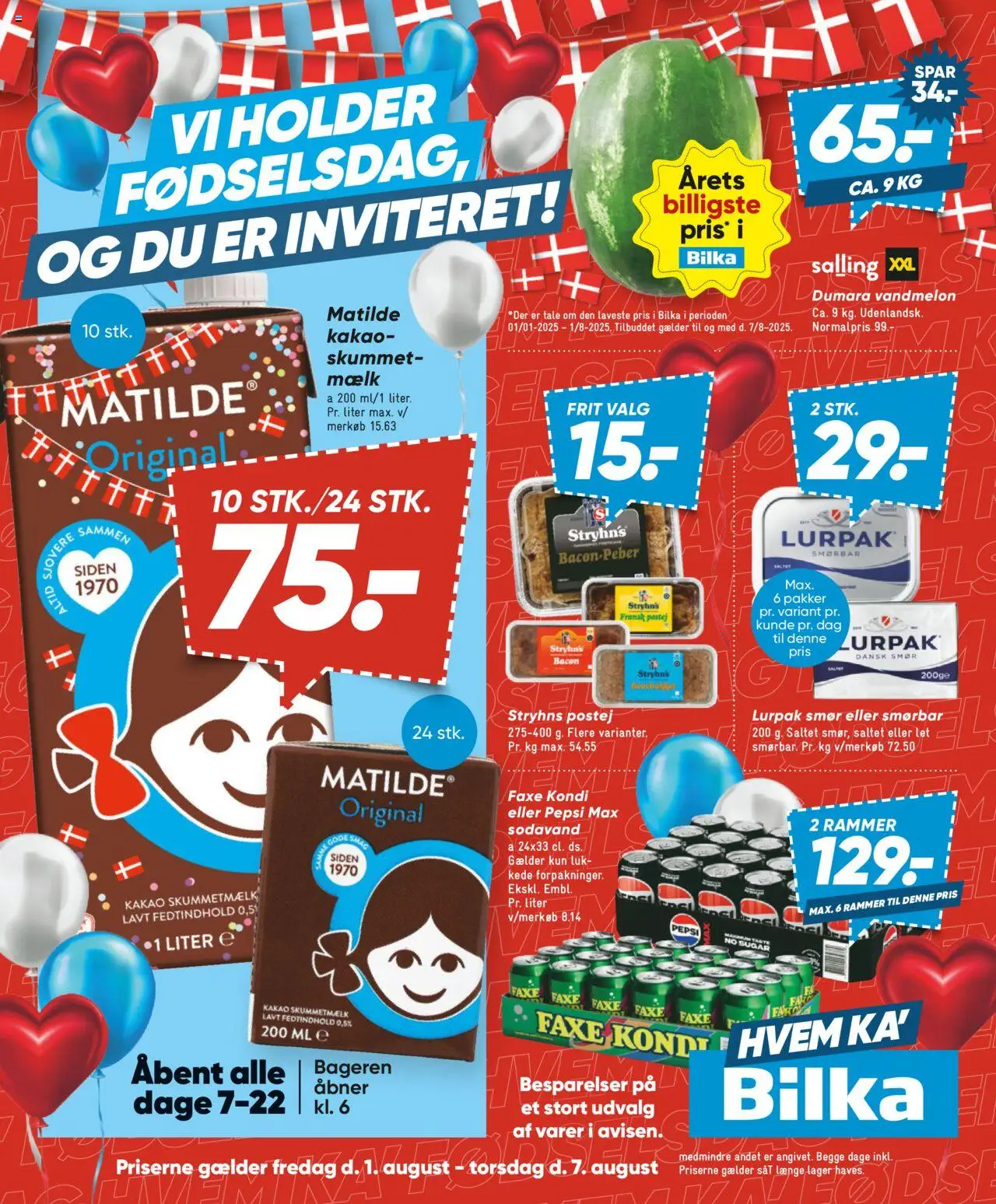 Bilka tilbudsavis gyldig fra 01/08/2025 - side 1