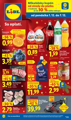 Náhľad Lidl letáku platného od 01.12.2025