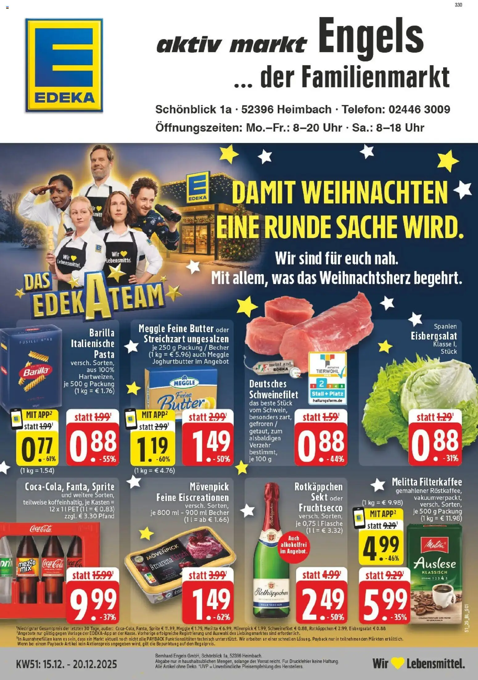 Vorschau von dem Prospekt des Geschäftes Edeka, gültig ab dem 15.12.2025