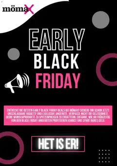 Vorschau der Angebote: Mömax Black Friday Ankündigung gültig ab 31.10.2025