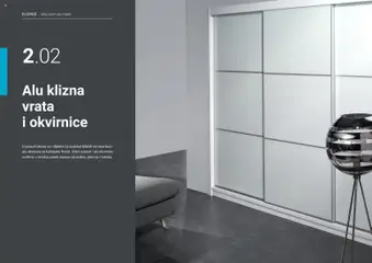 Pregled letka ALU klizna vrata i okvirnice trgovine Elgrad vrijedi od 02.02.2026