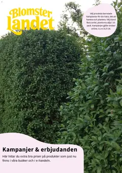 Förhandsgranska reklamblad Blomsterlandet erbjudanden från butik Blomsterlandet gäller från 20/04/2026