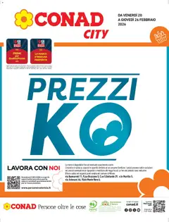 Anteprima dell'opuscolo Volantino City Lombardia dal negozio Conad valido da 20/02/2026