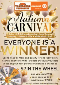 Preview of Tafelberg Furnishers flyer valid from 04/03/2026