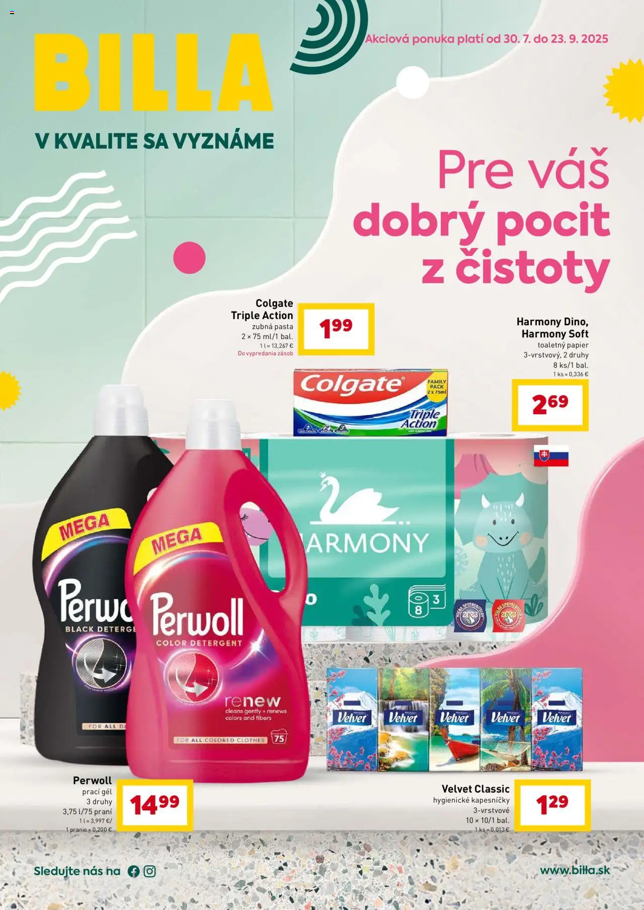 Billa leták od 30.07.2025 > Pre váš dobrý pocit z čistoty online