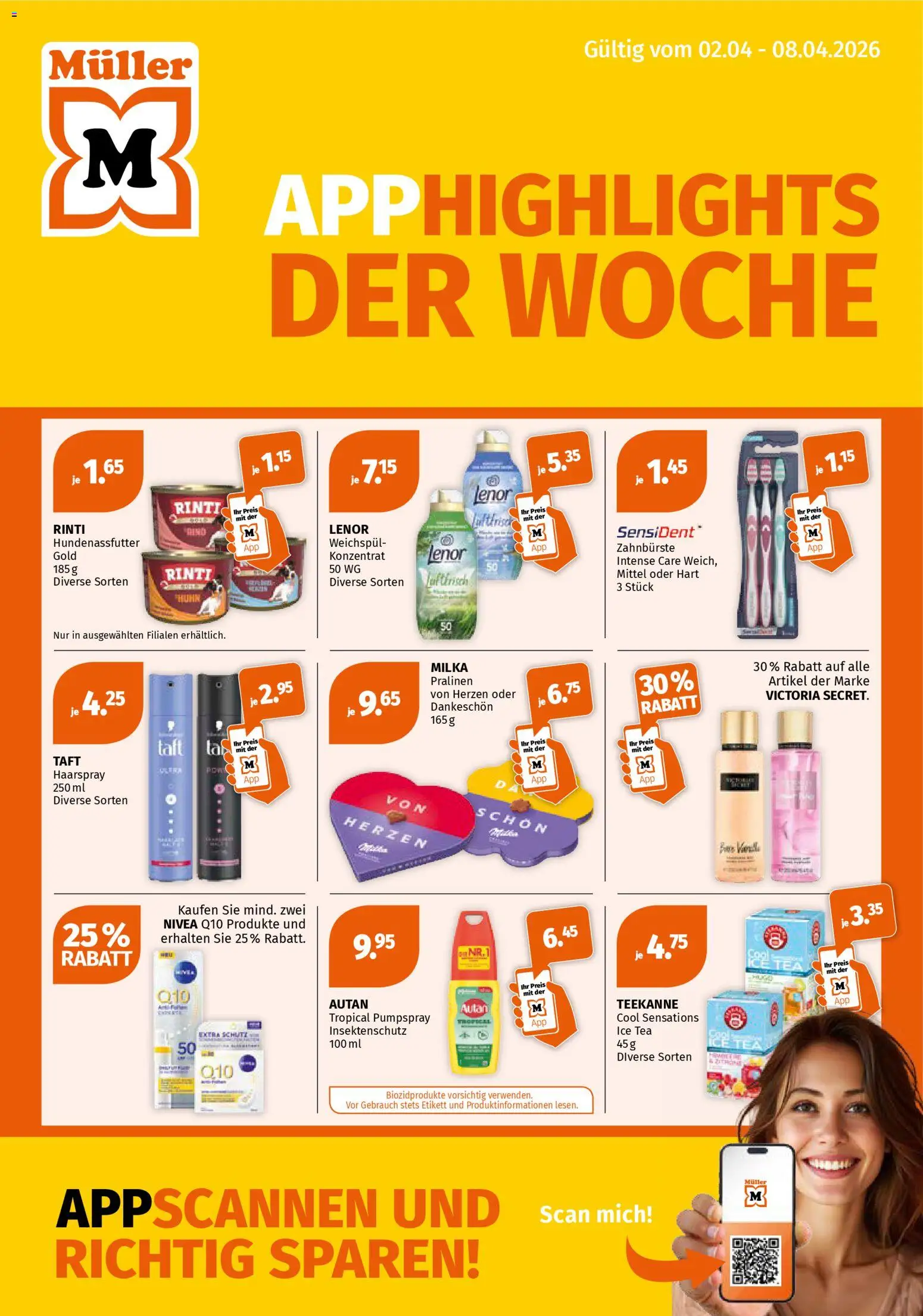 Vorschau des Merkblatts Müller aktionen vom Shop Müller gültig von 02.04.2026 bis 08.04.2026