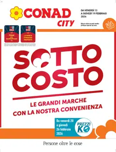 Anteprima dell'opuscolo Volantino City Lombardia dal negozio Conad valido da 13/02/2026
