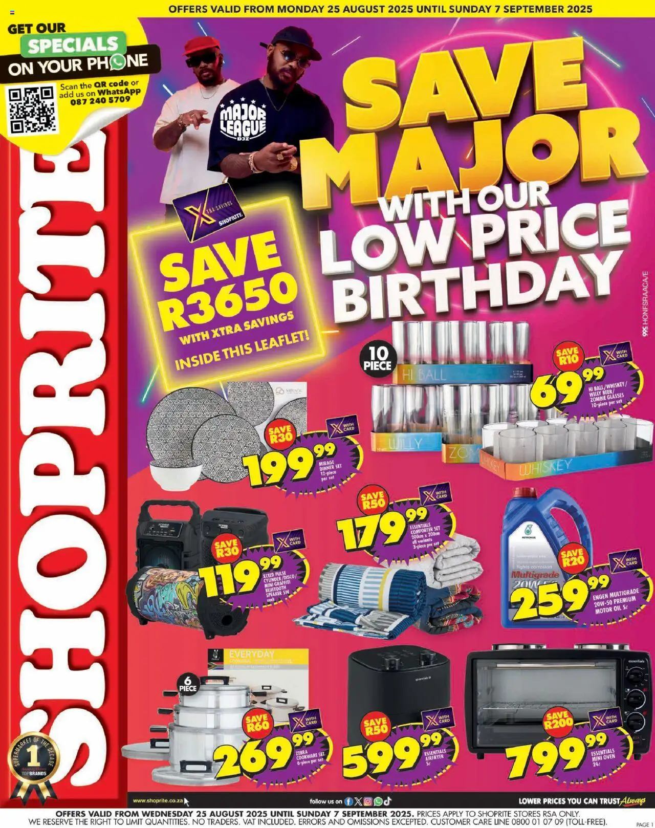 Shoprite Specials 25/08 - 07/09/2025 >> Catalogue