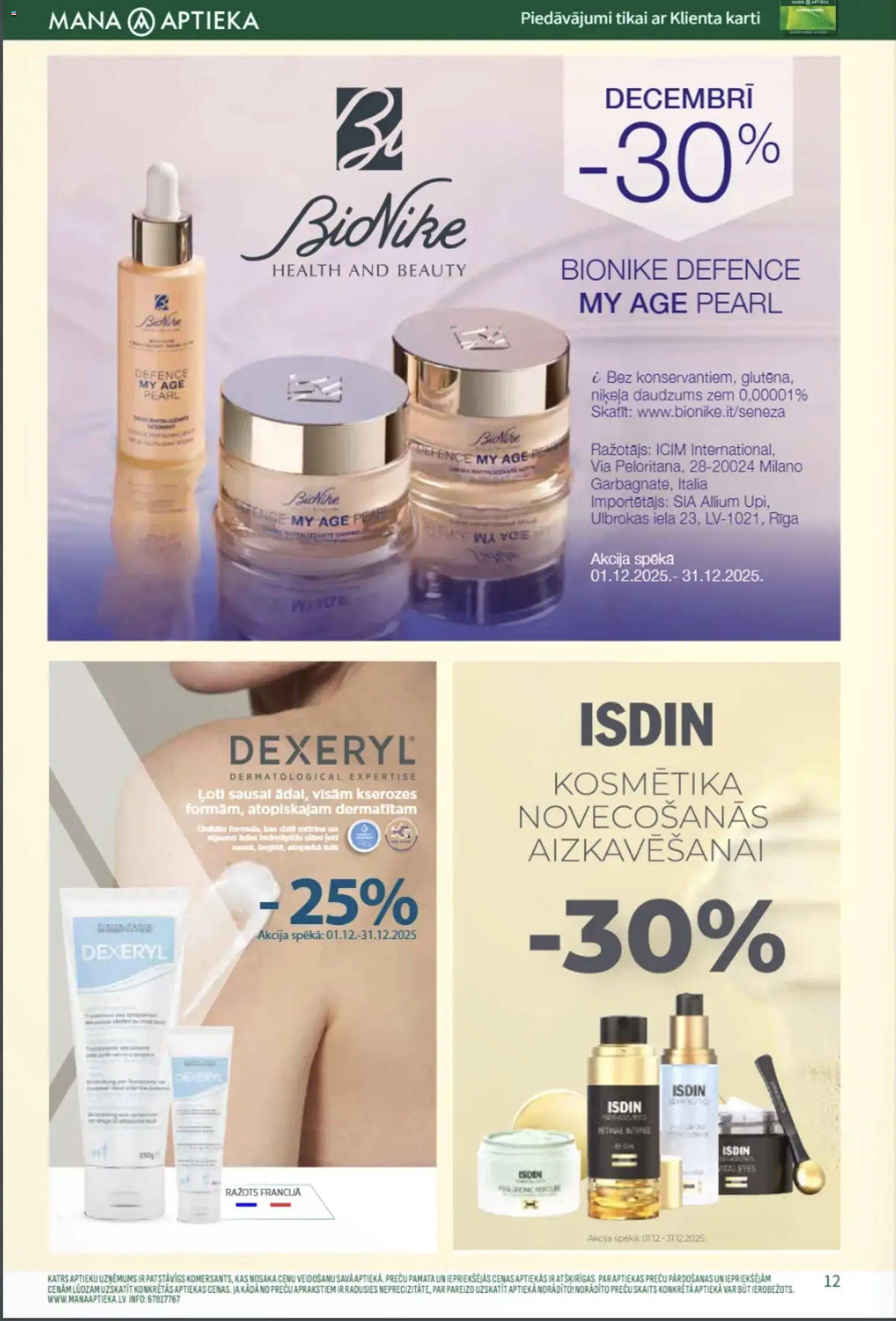 Skatīt Mana Aptieka akciju bukletu, derīgs no 2025.12.01