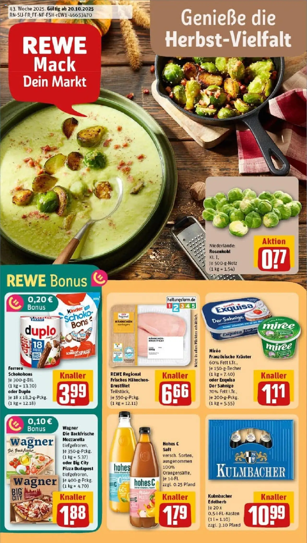 REWE Prospekt ab 19.10.2025 nächste Woche - Prospekt Burgthann	